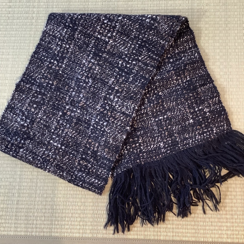 Scarf Handwoven by Elm Studio - Ellen Meneely Black Gray Brown Fall Accessory